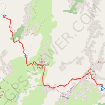 Itinéraire aDzye, distance, dénivelé, altitude, carte, profil, trace GPS