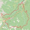 Itinéraire CORSE - Cascades des anglais Madunuccia - PEDESTRE - Vizzavona (2B) - Boucle de la gare, aux cascades, au col, Madunuccia, distance, dénivelé, altitude, carte, profil, trace GPS