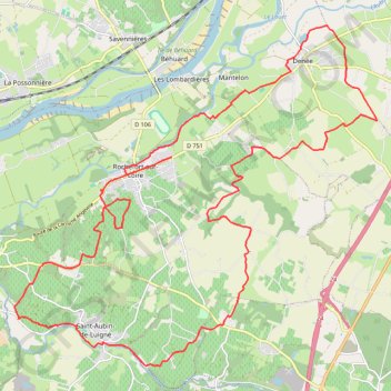 Itinéraire Randonnée des vendanges - Rochefort-sur-Loire, distance, dénivelé, altitude, carte, profil, trace GPS