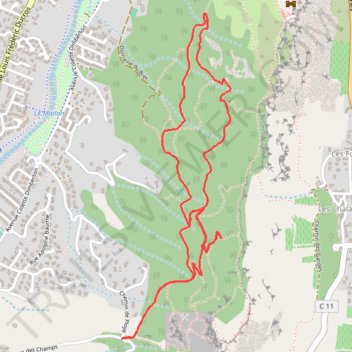 Itinéraire Saint-Péray Marche à pied, distance, dénivelé, altitude, carte, profil, trace GPS