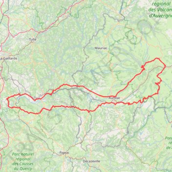 Itinéraire Itinéraire de 639 Lagarrigue S, 46600 Baladou, France à D803, 46600 Baladou, France, distance, dénivelé, altitude, carte, profil, trace GPS