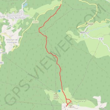 Itinéraire Pic du Gar, distance, dénivelé, altitude, carte, profil, trace GPS