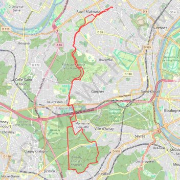 Itinéraire Trail le matin, distance, dénivelé, altitude, carte, profil, trace GPS