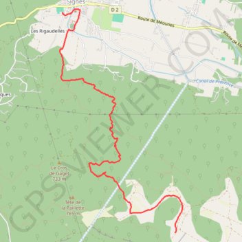 Itinéraire Randonnée Signes, distance, dénivelé, altitude, carte, profil, trace GPS