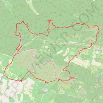 Itinéraire Le Mont Paon - Fontvieille, distance, dénivelé, altitude, carte, profil, trace GPS