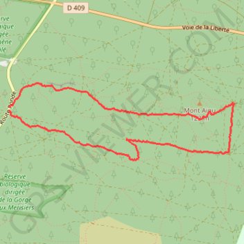 Itinéraire Rando douce, distance, dénivelé, altitude, carte, profil, trace GPS