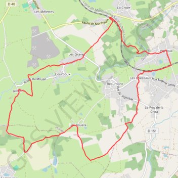 Itinéraire Huriel La Croze 11.7km Fait le 17 Nov 2022, distance, dénivelé, altitude, carte, profil, trace GPS