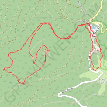 Itinéraire De Luitel au Pic de l'Oeilly, distance, dénivelé, altitude, carte, profil, trace GPS
