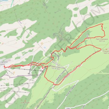 Itinéraire Ski de randonnée au Chasseral, distance, dénivelé, altitude, carte, profil, trace GPS