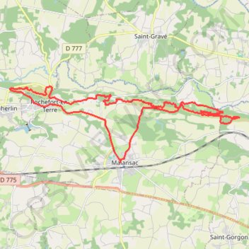 Itinéraire Rando Malansac, distance, dénivelé, altitude, carte, profil, trace GPS