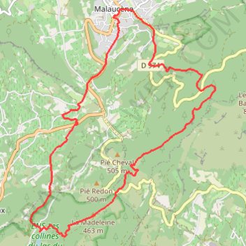 Itinéraire TRAVAIL_itineraire, distance, dénivelé, altitude, carte, profil, trace GPS