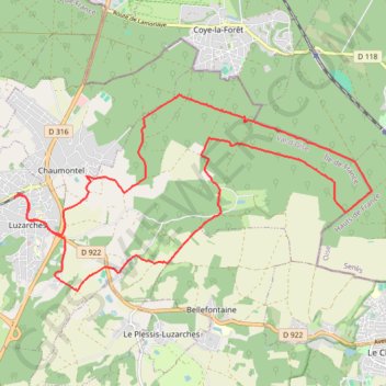 Itinéraire Thimécourt, distance, dénivelé, altitude, carte, profil, trace GPS