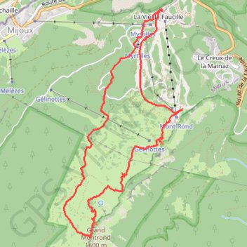 Itinéraire Montrond, séjour Lamoura, distance, dénivelé, altitude, carte, profil, trace GPS