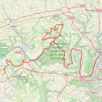 Itinéraire Boucles de la Seine, distance, dénivelé, altitude, carte, profil, trace GPS