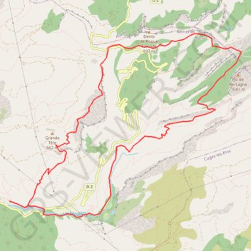 Itinéraire Pic Bertagne, distance, dénivelé, altitude, carte, profil, trace GPS