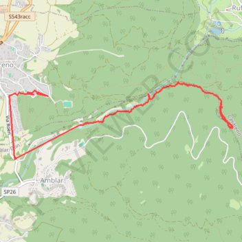 Itinéraire Laghetti di Ruffrè-Amblar, distance, dénivelé, altitude, carte, profil, trace GPS