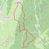 Itinéraire La Bourrière, La Croix Servagnet, La Cordelière, distance, dénivelé, altitude, carte, profil, trace GPS