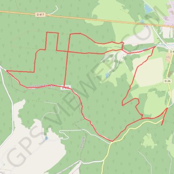 Itinéraire Bois de la banie, distance, dénivelé, altitude, carte, profil, trace GPS