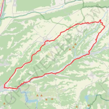 Itinéraire Plateau de Valensole - Alpes de Haute-Provence, distance, dénivelé, altitude, carte, profil, trace GPS