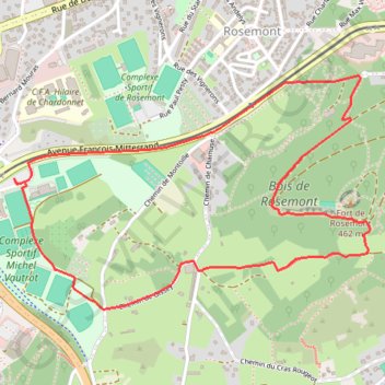 Itinéraire RANDO RUN X, distance, dénivelé, altitude, carte, profil, trace GPS