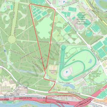 Itinéraire Bords de Marne - Polygone de Vincennes, distance, dénivelé, altitude, carte, profil, trace GPS