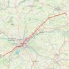 Itinéraire Grez-Neuville à Bourgneuf en Forêt, distance, dénivelé, altitude, carte, profil, trace GPS