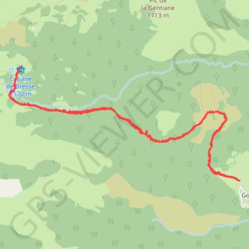 Itinéraire Cabane de Besse, distance, dénivelé, altitude, carte, profil, trace GPS