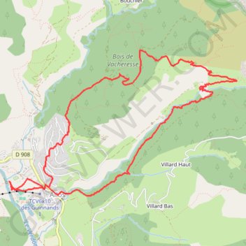 Itinéraire Allos (Alpes de Haute Provence), distance, dénivelé, altitude, carte, profil, trace GPS