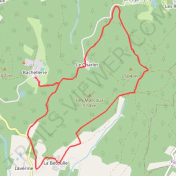 Itinéraire Le circuit des cîmes PDIPR87, distance, dénivelé, altitude, carte, profil, trace GPS