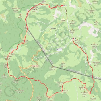Itinéraire Aldude Urepel par le Kinto Real, distance, dénivelé, altitude, carte, profil, trace GPS