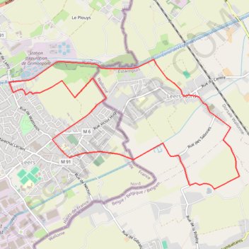 Itinéraire Circuit des 2 Leers, distance, dénivelé, altitude, carte, profil, trace GPS
