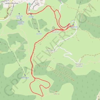 Itinéraire Beuil plateau saint jean, distance, dénivelé, altitude, carte, profil, trace GPS