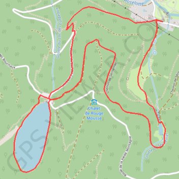 Itinéraire La Bresse par le Lac des Corbeaux et l'Étang de Sèchemer, distance, dénivelé, altitude, carte, profil, trace GPS