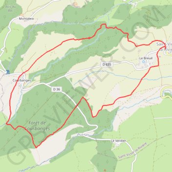 Itinéraire La forêt de Courbanges, distance, dénivelé, altitude, carte, profil, trace GPS