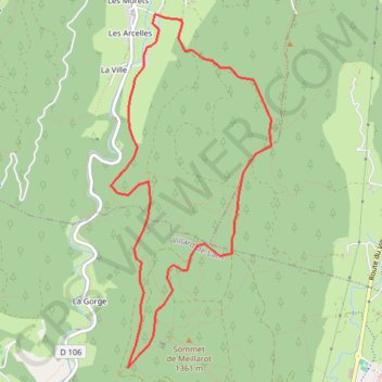 Itinéraire Cabane à Serge La Bonnetière Croix Chabaud, distance, dénivelé, altitude, carte, profil, trace GPS