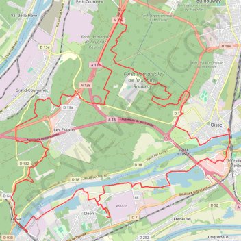 Itinéraire Randonnée La 20Cho - Cléon, distance, dénivelé, altitude, carte, profil, trace GPS