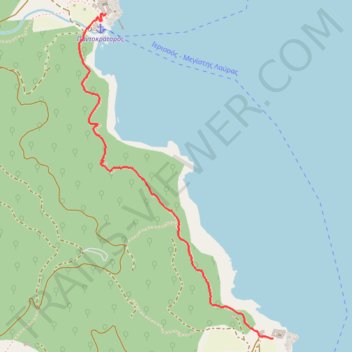 Itinéraire Pantokrator_ Stavronikita, distance, dénivelé, altitude, carte, profil, trace GPS