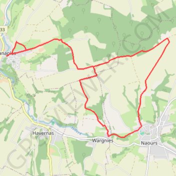 Itinéraire Le Montant Blanc - Canaples, distance, dénivelé, altitude, carte, profil, trace GPS