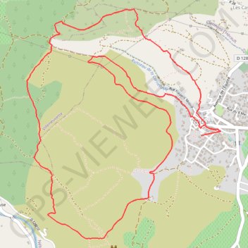 Itinéraire 8 hms Nébian, distance, dénivelé, altitude, carte, profil, trace GPS