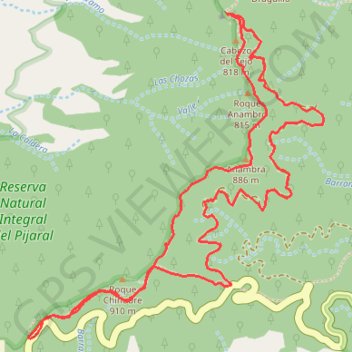 Itinéraire Ten_65_Chinobre, distance, dénivelé, altitude, carte, profil, trace GPS