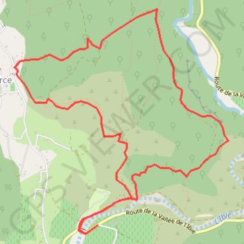 Itinéraire L'Arche Perdue, distance, dénivelé, altitude, carte, profil, trace GPS