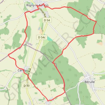 Itinéraire Promenade des Sources, distance, dénivelé, altitude, carte, profil, trace GPS