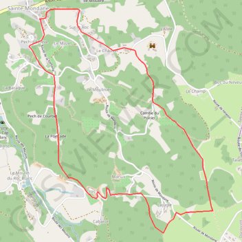 Itinéraire Boucle de Fénelon, distance, dénivelé, altitude, carte, profil, trace GPS