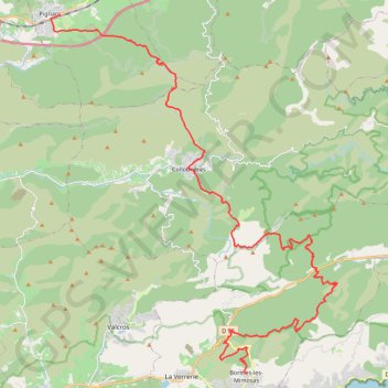 Itinéraire GR 90, distance, dénivelé, altitude, carte, profil, trace GPS