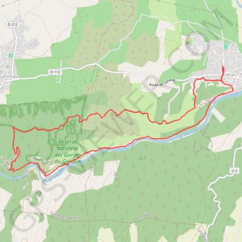 Itinéraire Collias - Chapelle Saint-Vérédème, distance, dénivelé, altitude, carte, profil, trace GPS