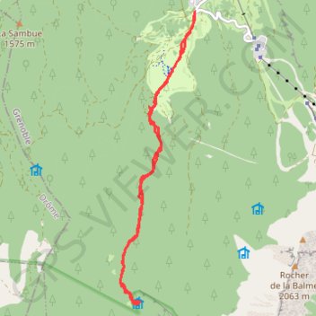 Itinéraire Cabane de carrette, distance, dénivelé, altitude, carte, profil, trace GPS