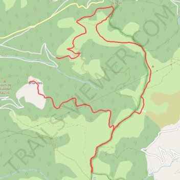 Itinéraire Plateau de l'Escandorgue en circuit depuis Briandes, distance, dénivelé, altitude, carte, profil, trace GPS