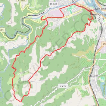 Itinéraire Randonnée Tournon, distance, dénivelé, altitude, carte, profil, trace GPS