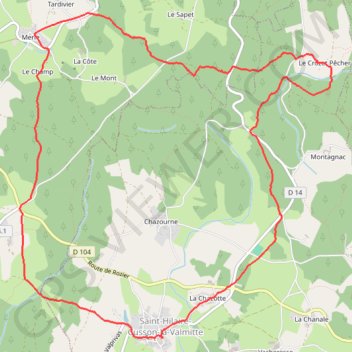 Itinéraire Saint hilaire, distance, dénivelé, altitude, carte, profil, trace GPS
