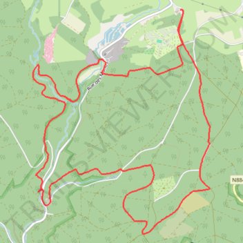 Itinéraire Boucle trail depuis Bertrix, distance, dénivelé, altitude, carte, profil, trace GPS